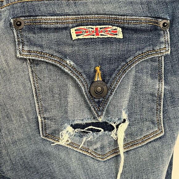 Hudson Made in the USA Denim Straight Leg Denim Sample Jeans Size 27 - Picture 10 of 15